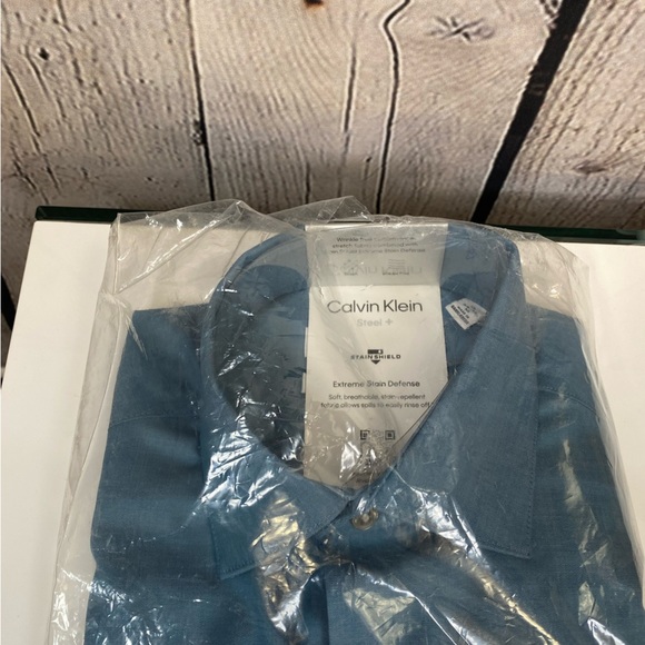 Calvin Klein Dress Shirt Size 15 NWT - Picture 3 of 5